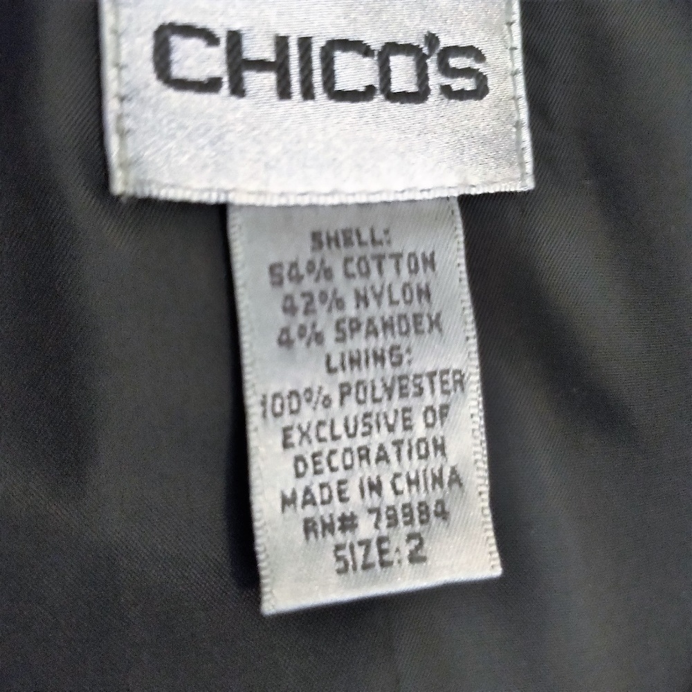 Chico's Asian-Inspired Jacket NWOT L - Picture 6 of 6
